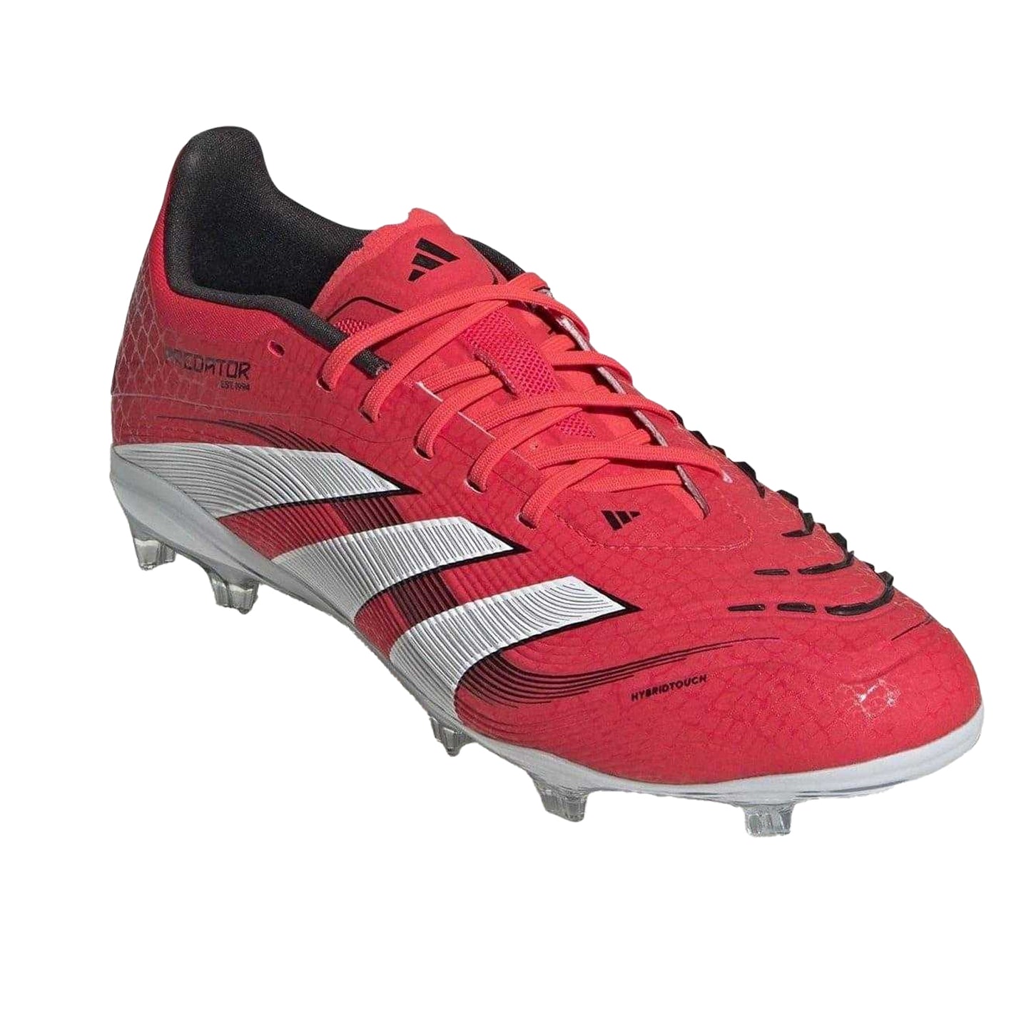 Red-White - Pack Shot - Adidas Childrens-Kids Predator Elite Firm Ground Football Boots