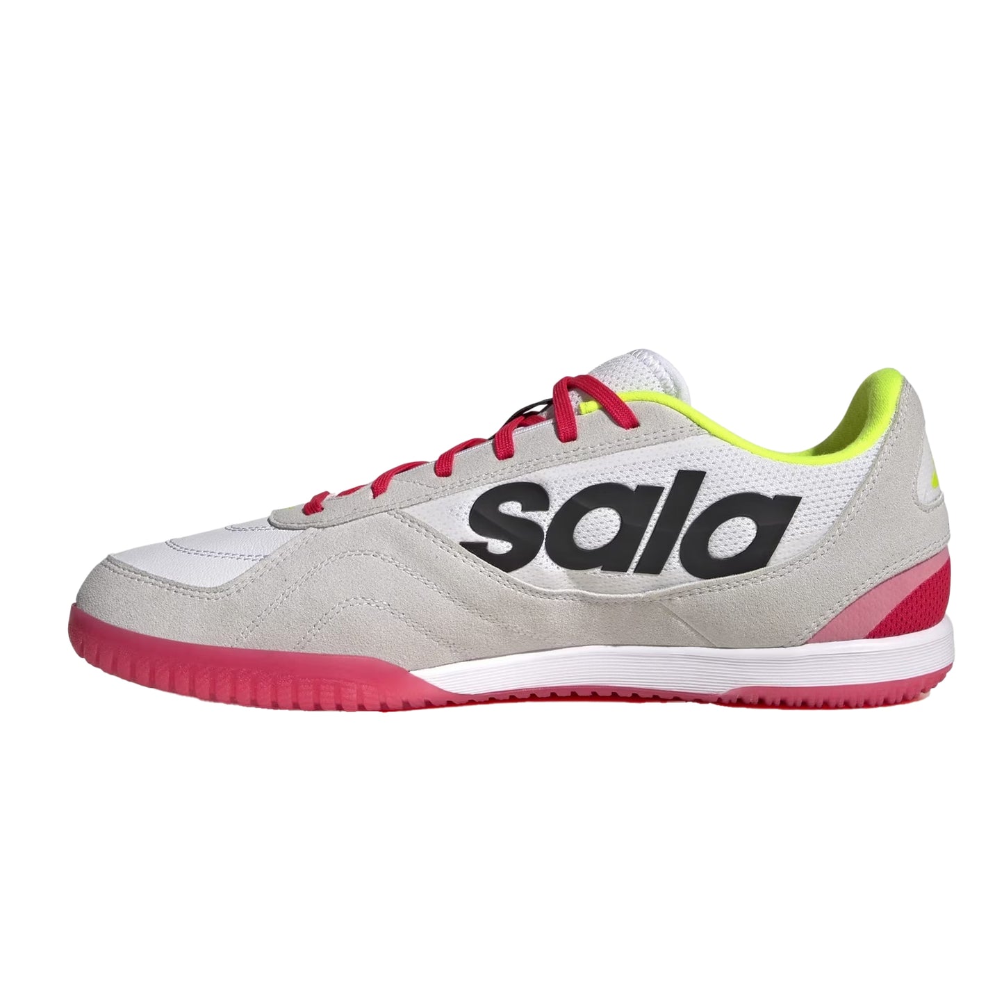 White-Red - Side - Adidas Mens Sala Leather Futsal Football Boots