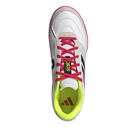 White-Red - Lifestyle - Adidas Mens Sala Leather Futsal Football Boots