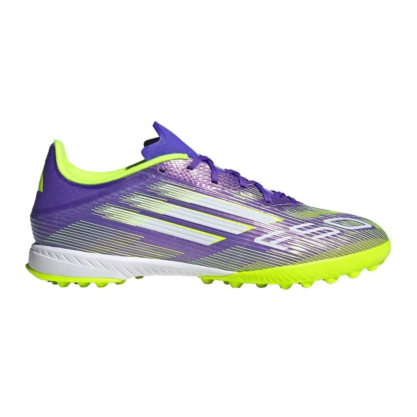 Purple-White - Front - Adidas Mens F50 League Artificial Ground Football Boots