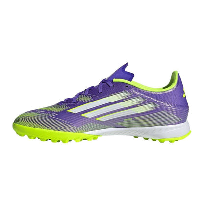 Purple-White - Side - Adidas Mens F50 League Artificial Ground Football Boots