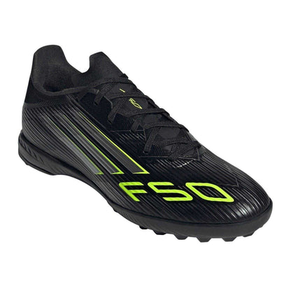 Black-Lemon - Pack Shot - Adidas Mens F50 League Artificial Ground Football Boots