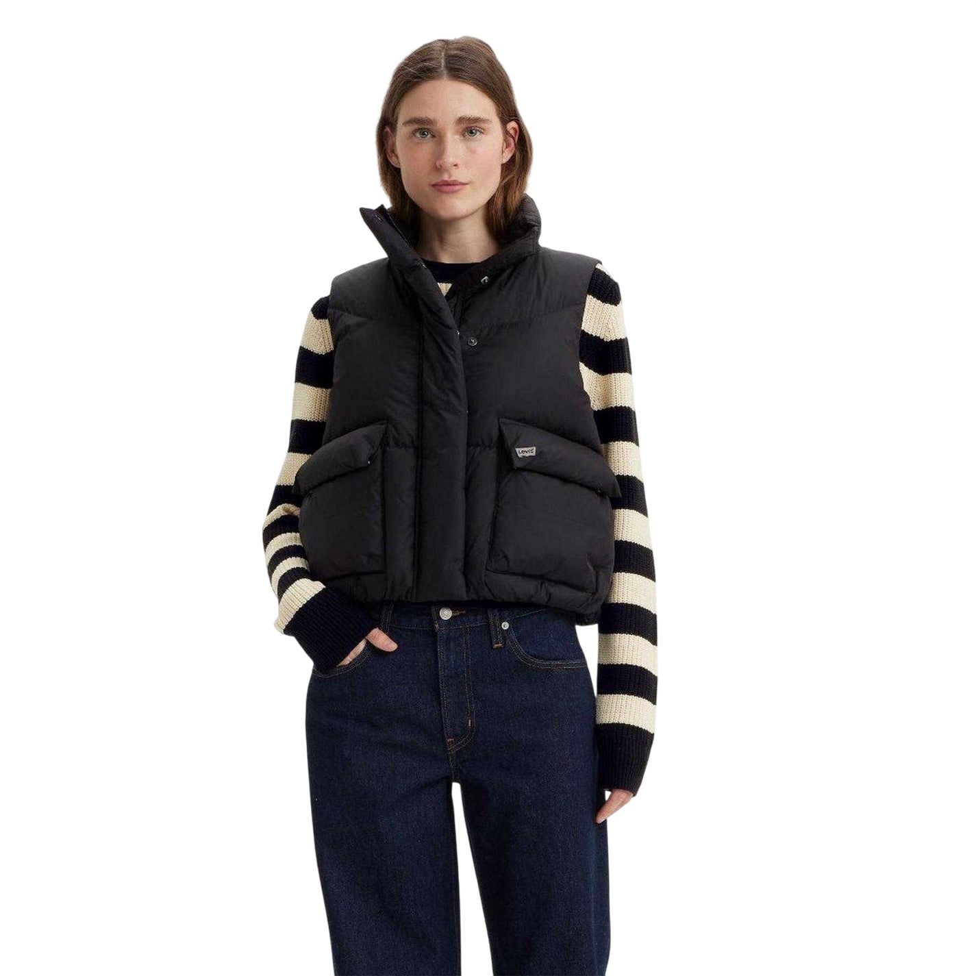 Caviar - Lifestyle - Levis Womens-Ladies Bubble Western Gilet