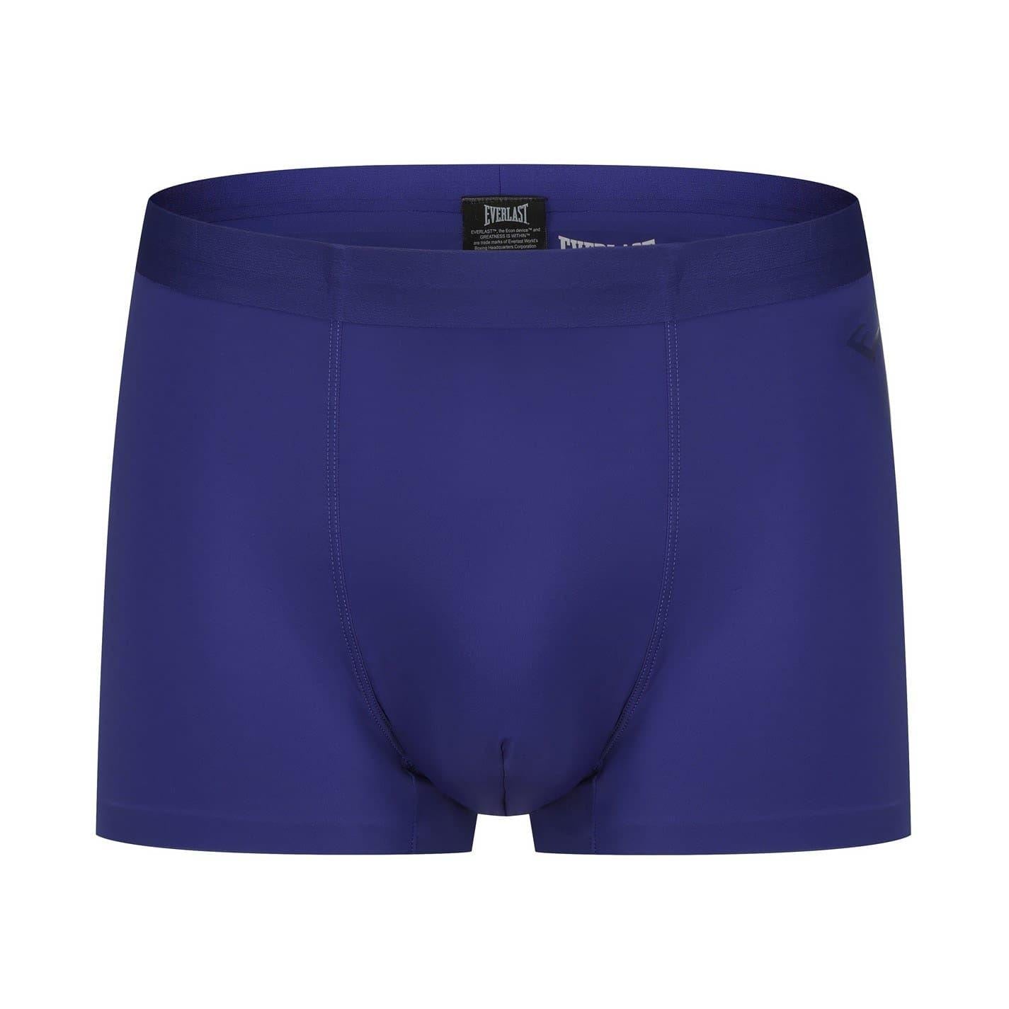 Black-Royal Blue-Navy - Back - Everlast Mens Boxer Shorts (Pack of 3)