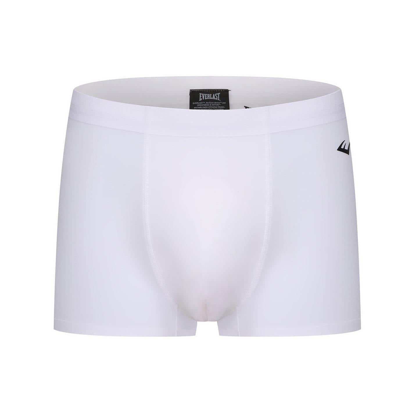 Black-White-Grey Melange - Back - Everlast Mens Boxer Shorts (Pack of 3)