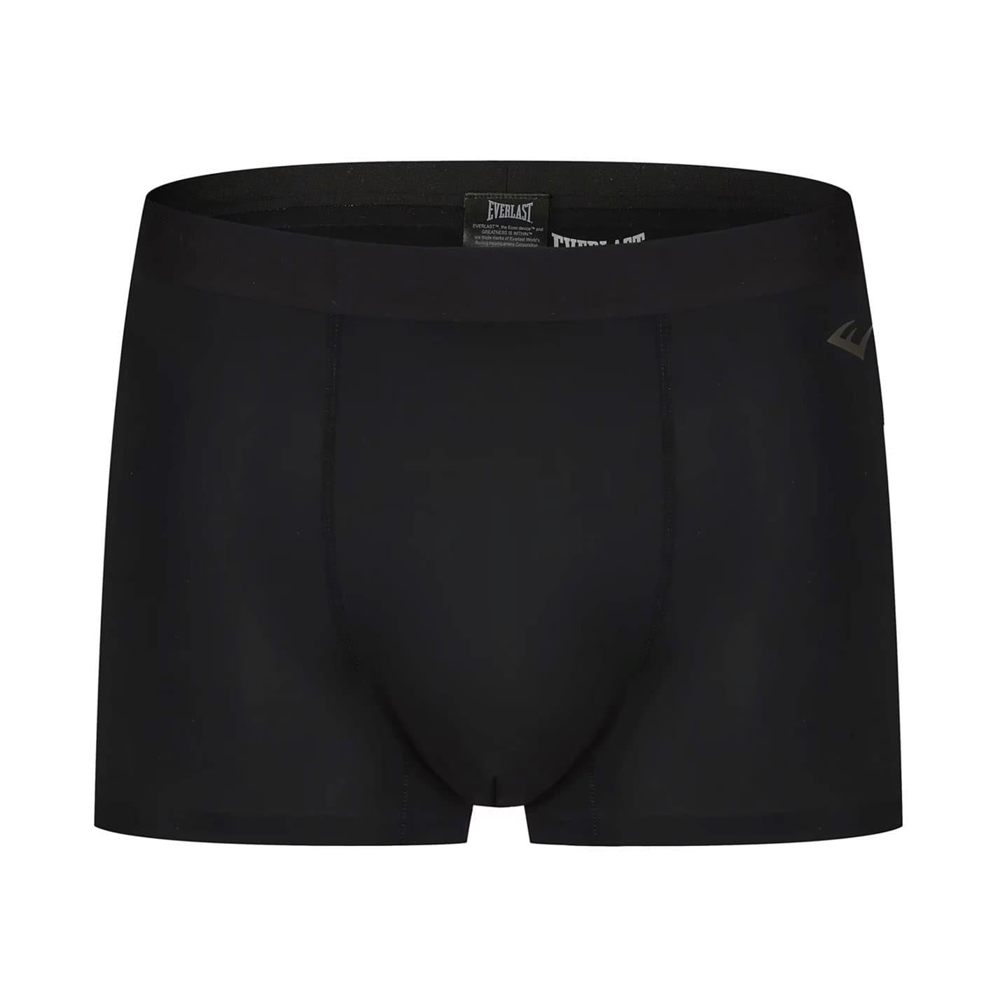 Black-White-Royal Blue - Front - Everlast Mens Boxer Shorts (Pack of 3)
