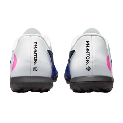 Blue-White-Pink - Back - Nike Unisex Adult Phantom 6 Flat Football Boots