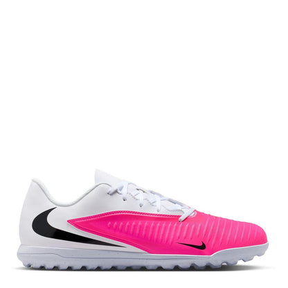 White-Pink - Front - Nike Unisex Adult Phantom 6 Flat Football Boots