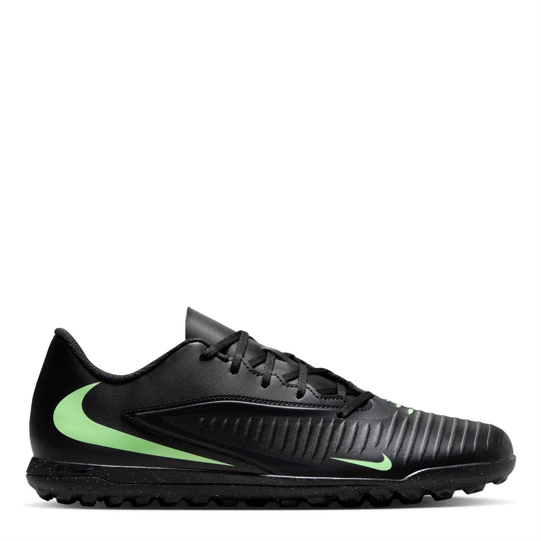 Black-Green - Back - Nike Unisex Adult Phantom 6 Flat Football Boots