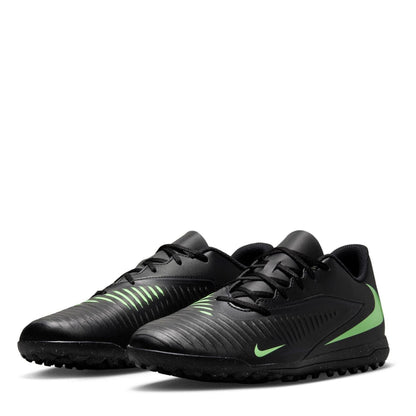 Black-Green - Pack Shot - Nike Unisex Adult Phantom 6 Flat Football Boots