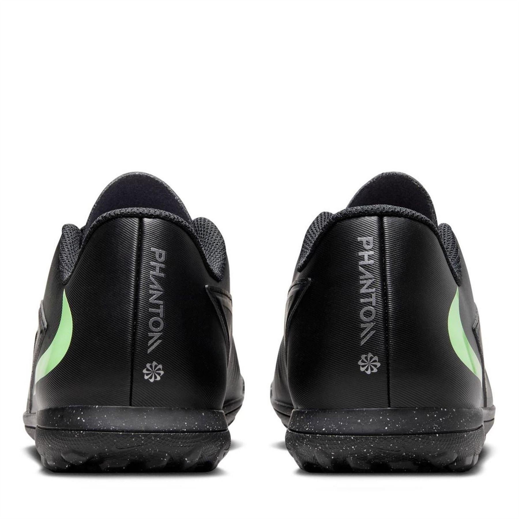 Black-Green - Close up - Nike Unisex Adult Phantom 6 Flat Football Boots