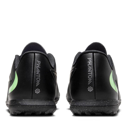 Black-Green - Close up - Nike Unisex Adult Phantom 6 Flat Football Boots