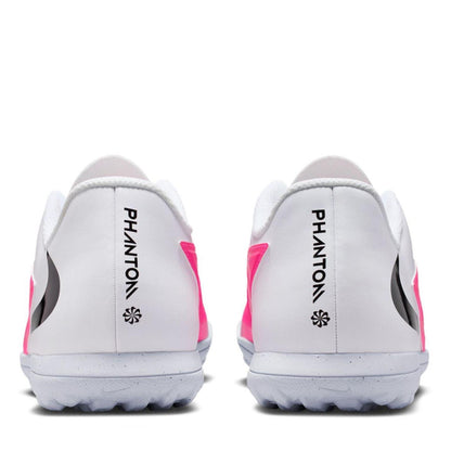 White-Pink - Pack Shot - Nike Unisex Adult Phantom 6 Flat Football Boots