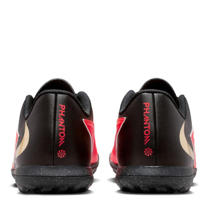 Red-Black - Pack Shot - Nike Unisex Adult Phantom 6 Flat Football Boots
