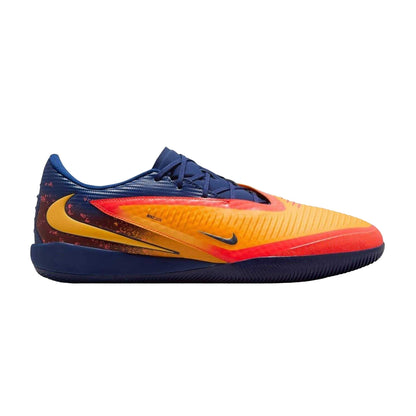 Orange-Volt - Front - Nike Mens Phantom Academy 6 Indoor Football Shoes