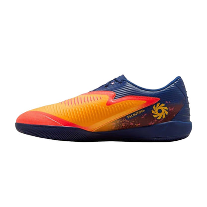 Orange-Volt - Side - Nike Mens Phantom Academy 6 Indoor Football Shoes