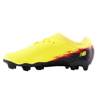 Yellow-Black - Side - New Balance Childrens-Kids Furon 3 Firm Ground Football Boots