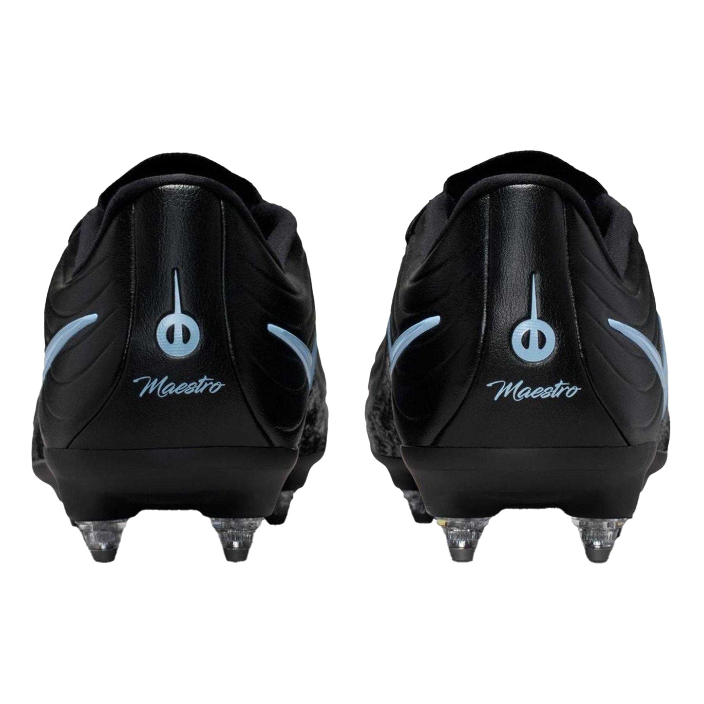 Black-Blue - Back - Nike Unisex Adult Tiempo Academy Soft Ground Football Boots