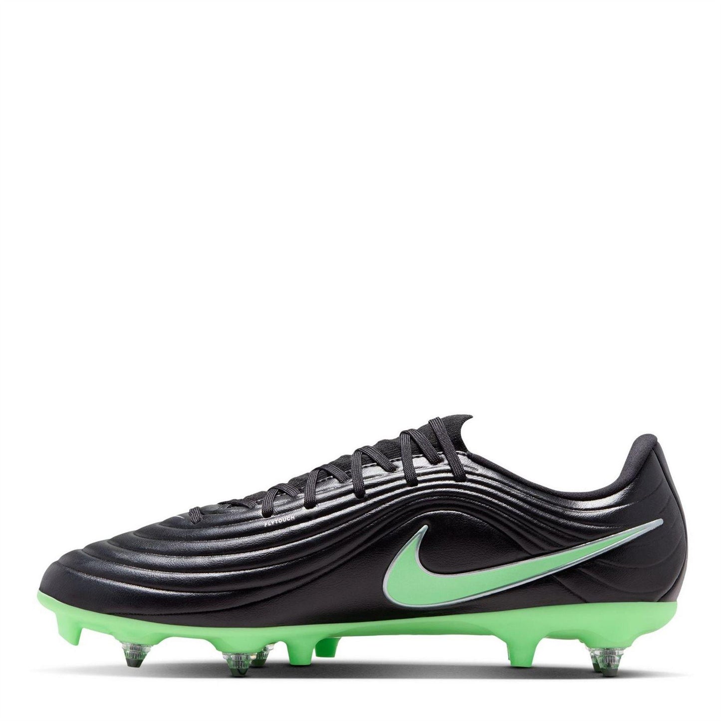Black-Green - Back - Nike Unisex Adult Tiempo Academy Soft Ground Football Boots