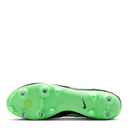 Black-Green - Side - Nike Unisex Adult Tiempo Academy Soft Ground Football Boots