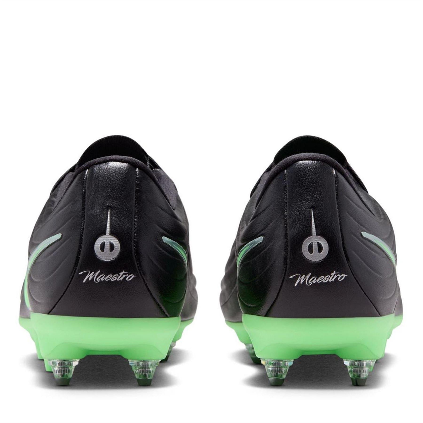 Black-Green - Pack Shot - Nike Unisex Adult Tiempo Academy Soft Ground Football Boots