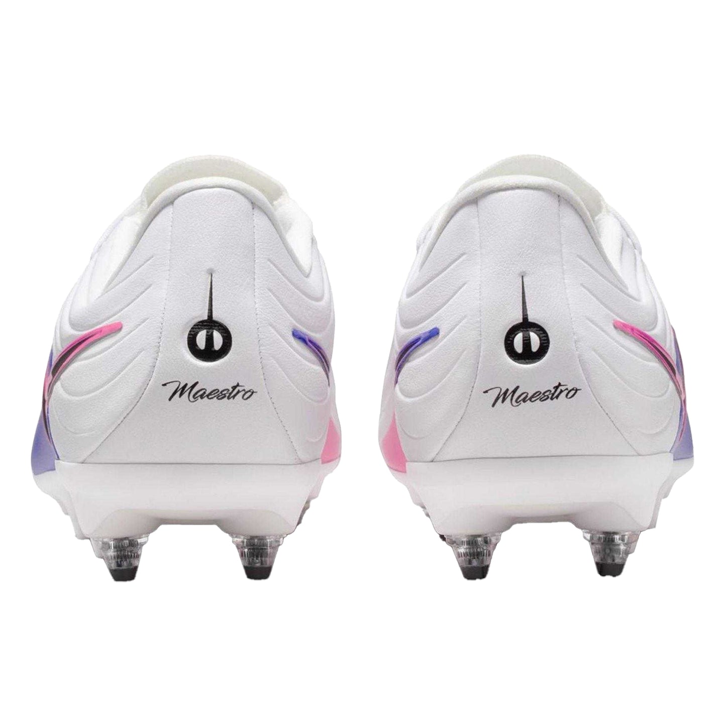 Blue-White-Pink - Back - Nike Unisex Adult Tiempo Academy Soft Ground Football Boots