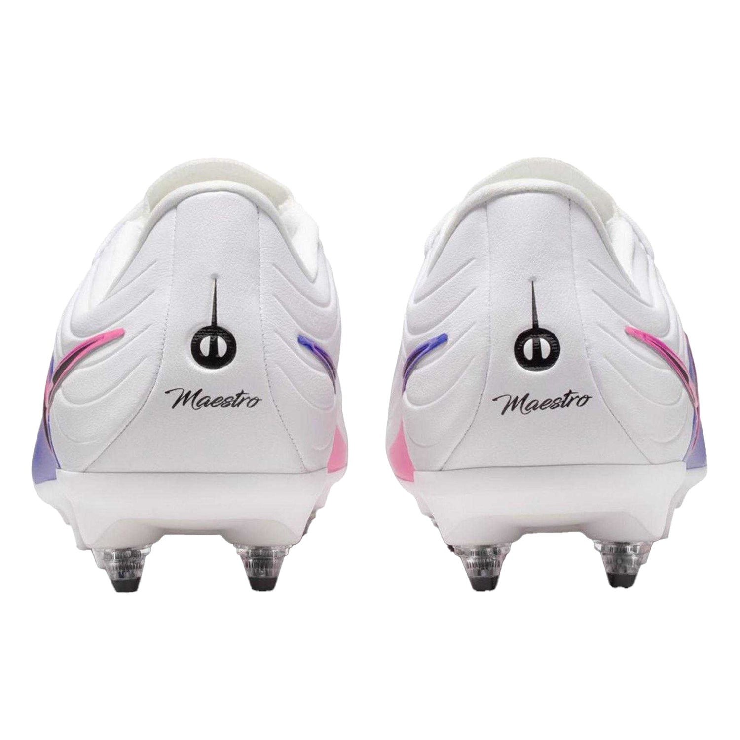 Blue-White-Pink - Back - Nike Unisex Adult Tiempo Academy Soft Ground Football Boots