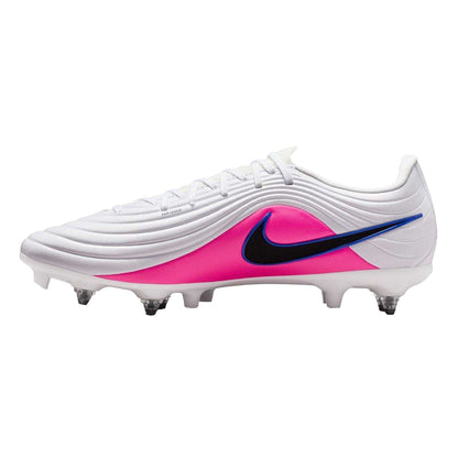 Blue-White-Pink - Side - Nike Unisex Adult Tiempo Academy Soft Ground Football Boots