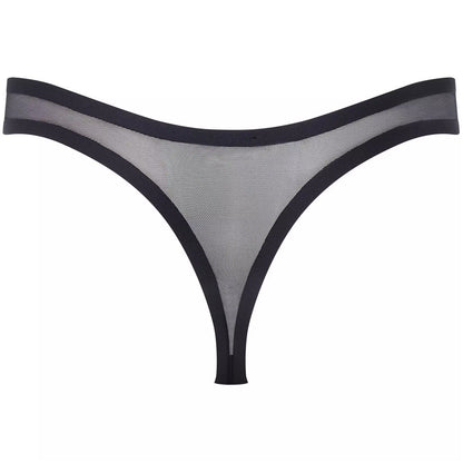 Black - Back - Bluebella Womens-Ladies Naomi Mesh Thong