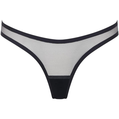 Black - Front - Bluebella Womens-Ladies Naomi Mesh Thong