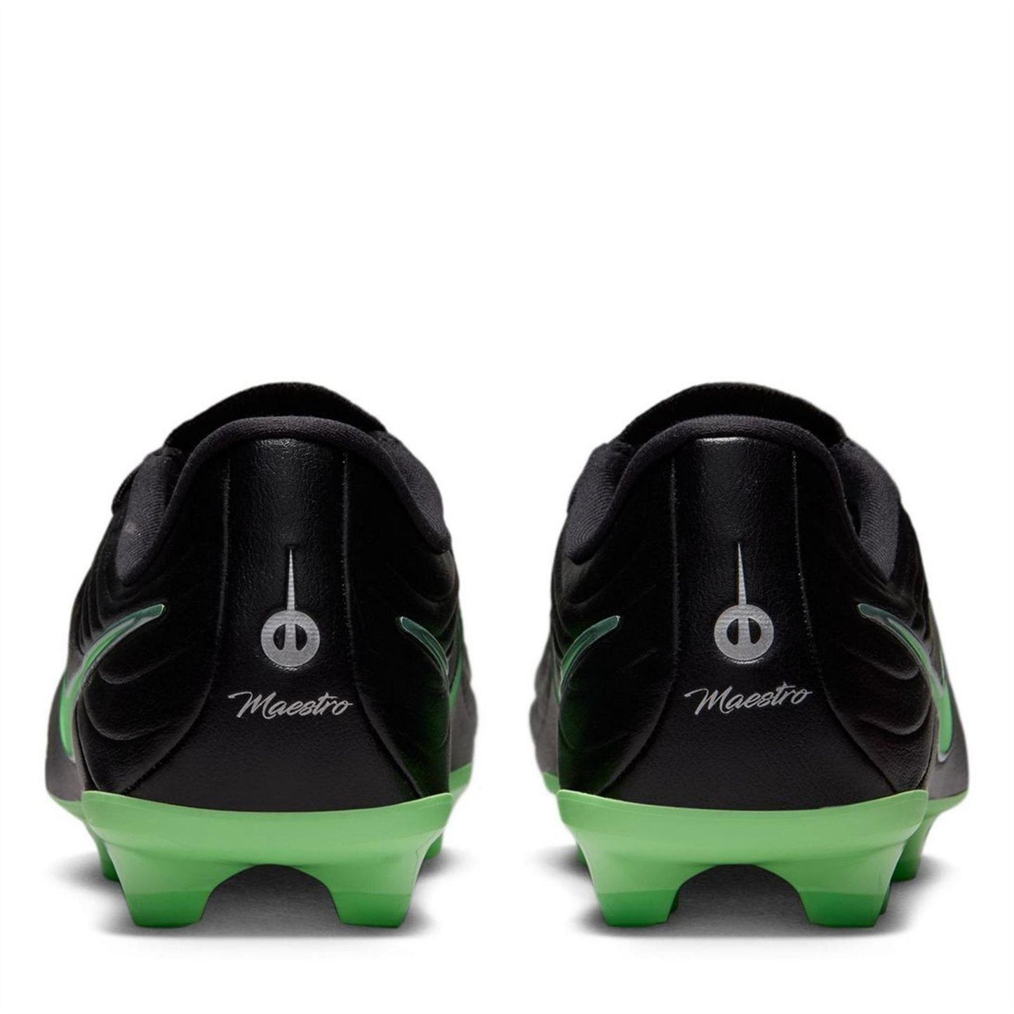 Black-Green - Pack Shot - Nike Childrens-Kids Tiempo Firm Ground Football Boots