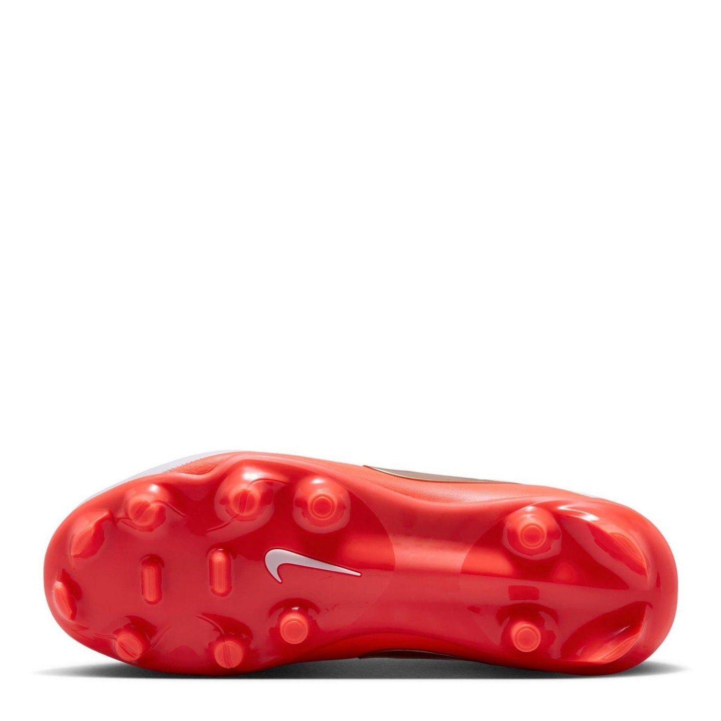 White-Red - Side - Nike Childrens-Kids Tiempo Firm Ground Football Boots