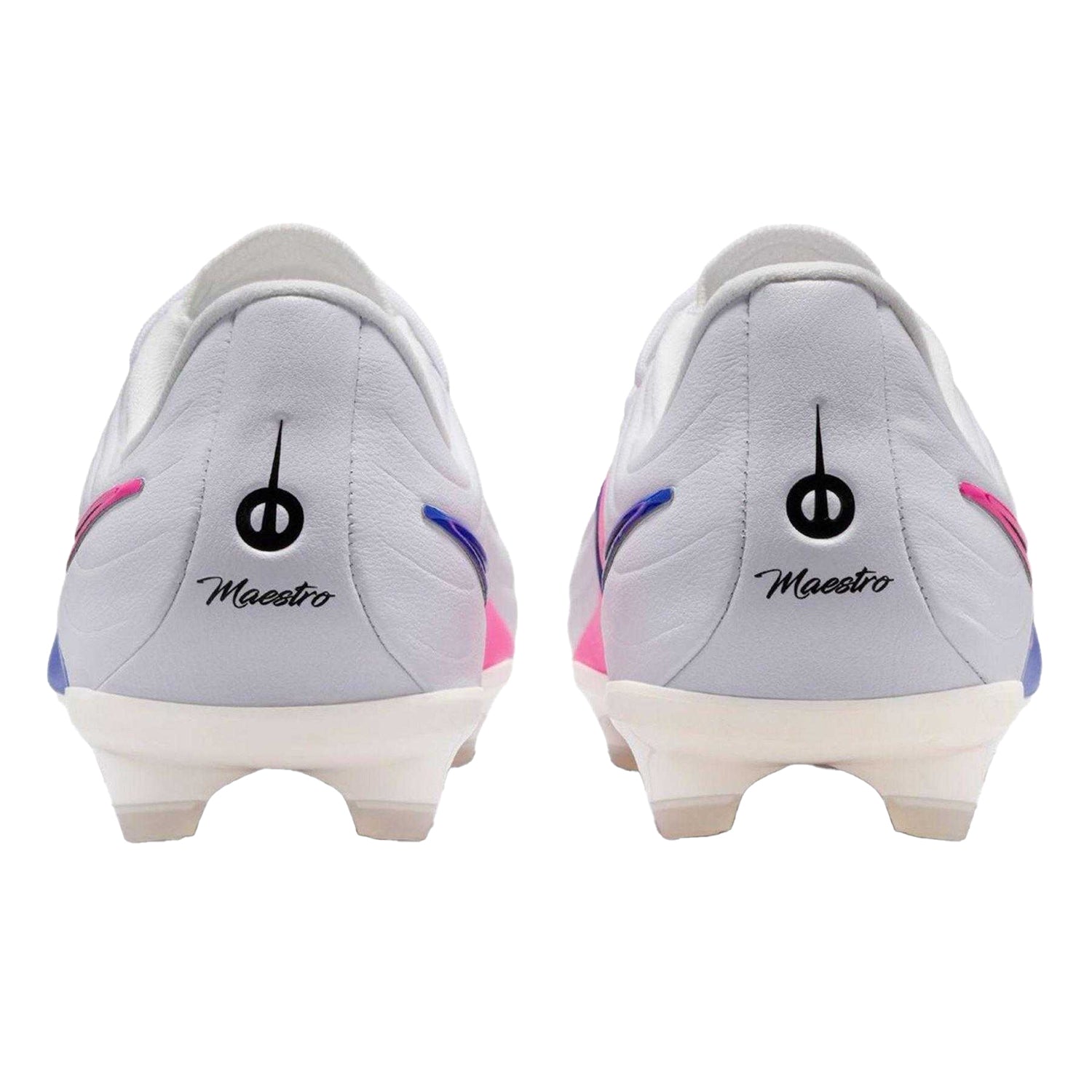 Blue-White-Pink - Back - Nike Childrens-Kids Tiempo Firm Ground Football Boots
