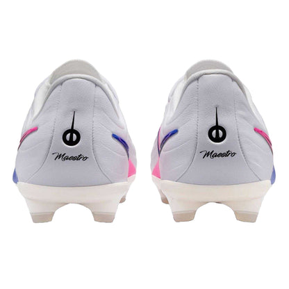 Blue-White-Pink - Back - Nike Childrens-Kids Tiempo Firm Ground Football Boots