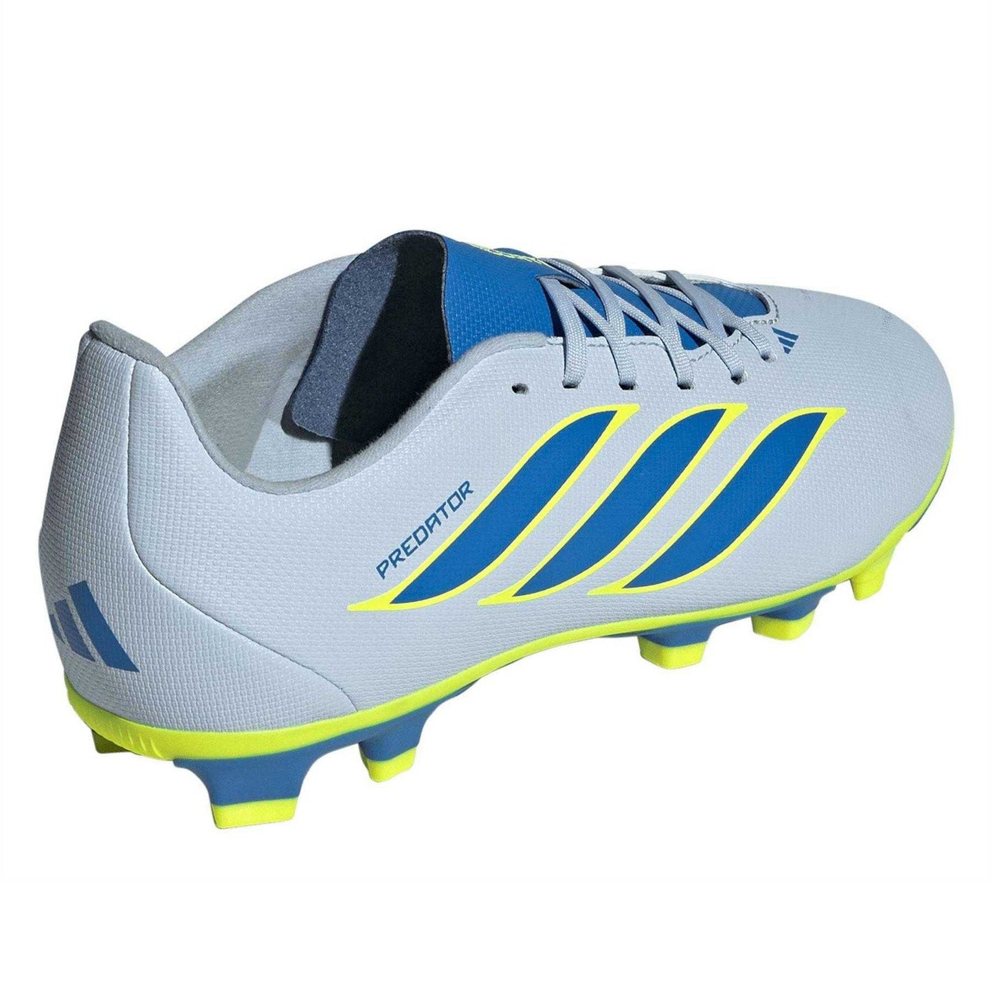 Blue-Yellow - Back - Predator Boys Firm Ground Football Boots
