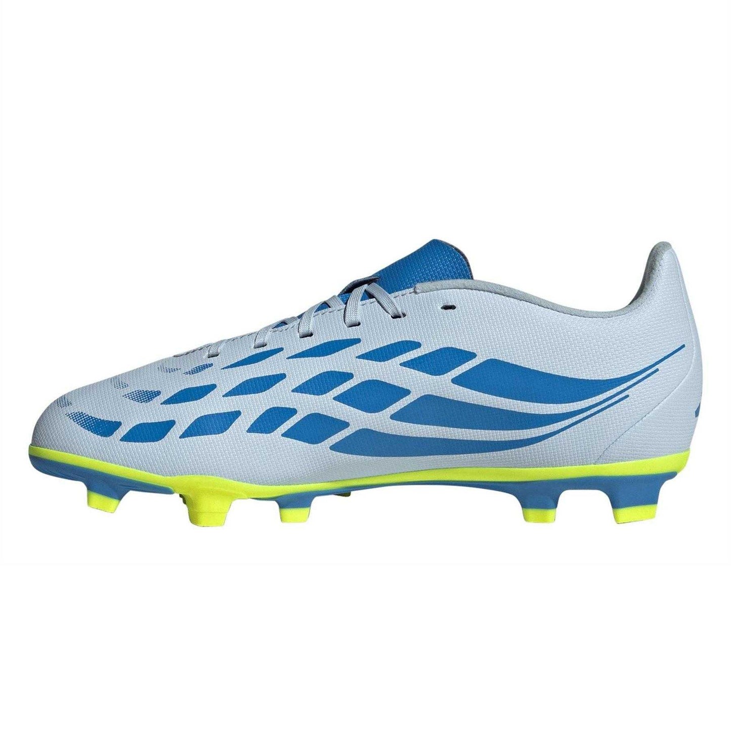 Blue-Yellow - Side - Predator Boys Firm Ground Football Boots