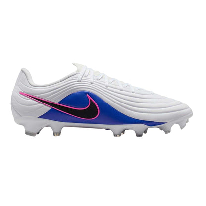 Blue-White-Pink - Front - Nike Mens Tiempo Academy Firm Ground Football Boots