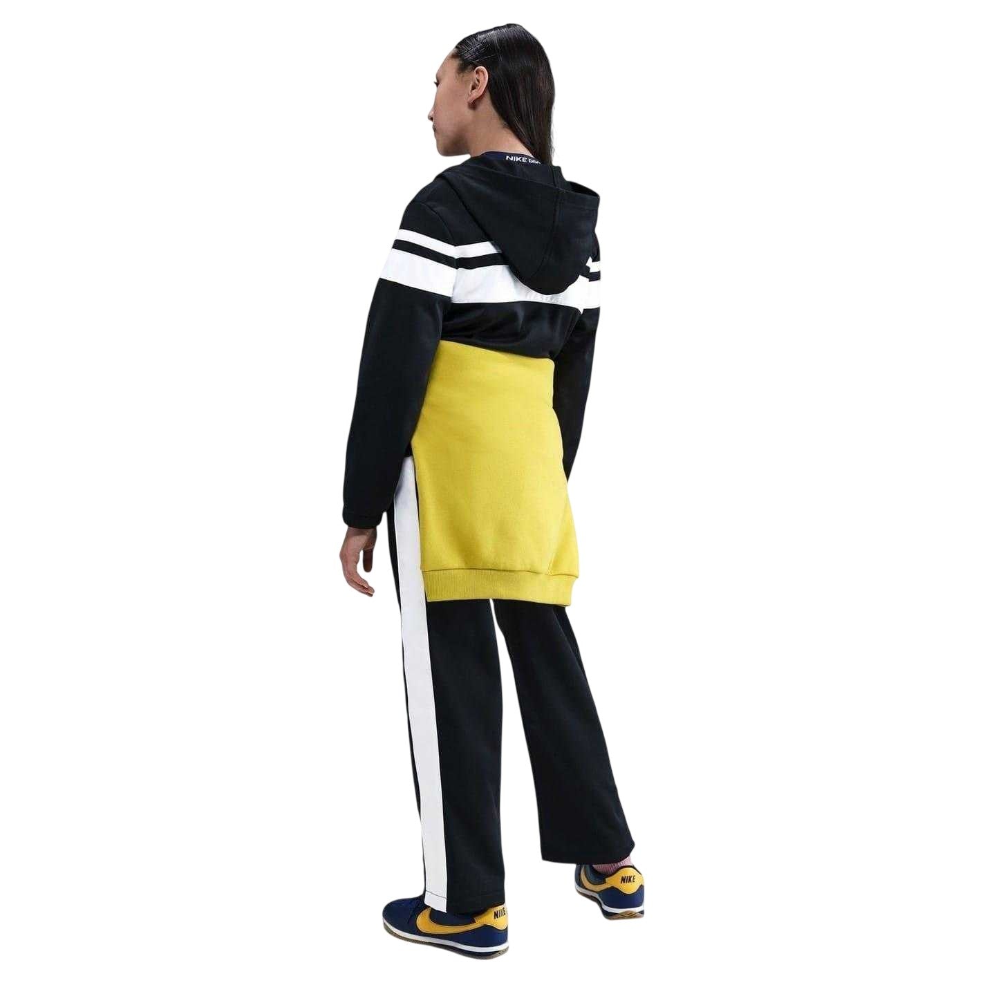 Black-White - Back - Nike Childrens-Kids Stripe Regular Tracksuit