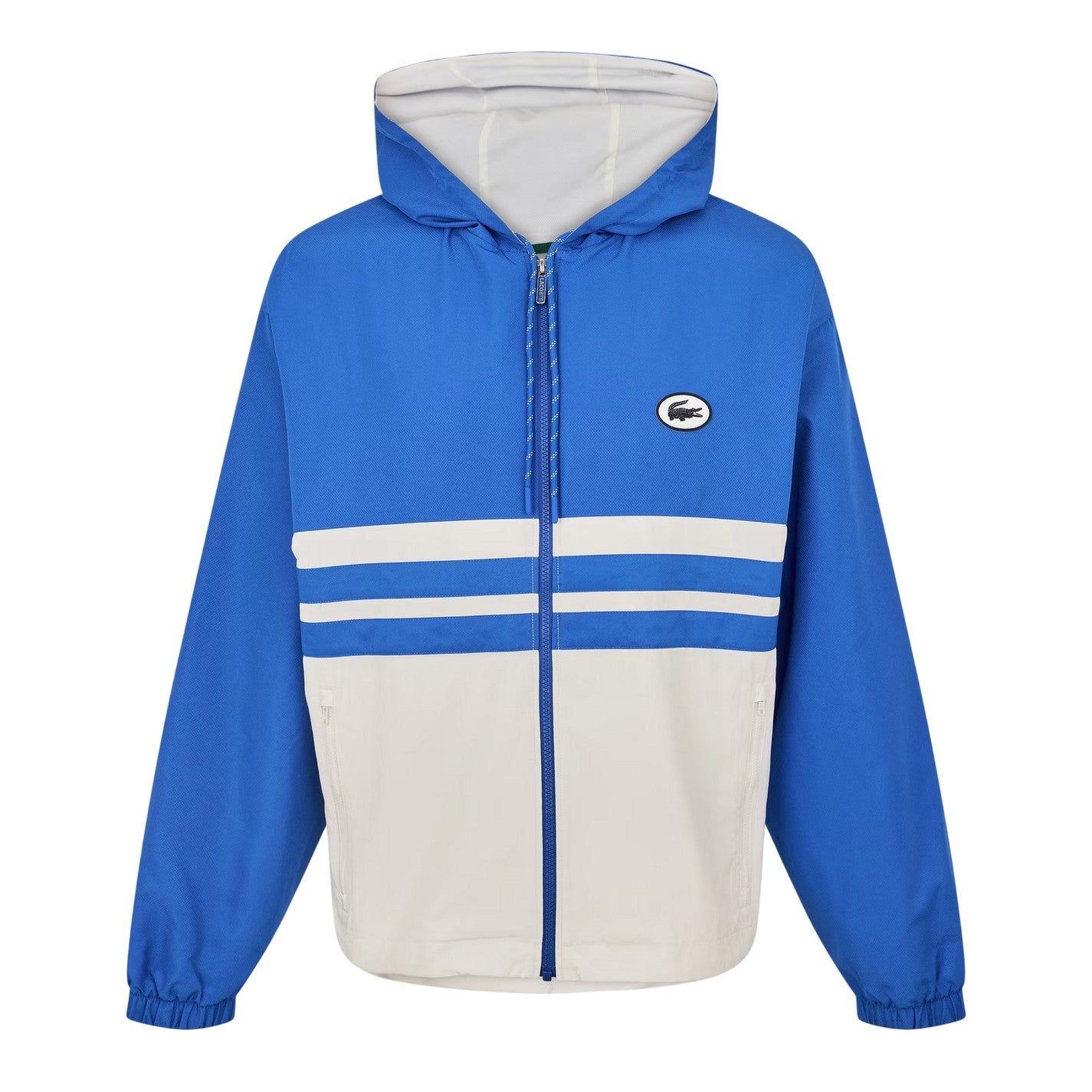 Blue-White - Front - Lacoste Mens Logo Track Top