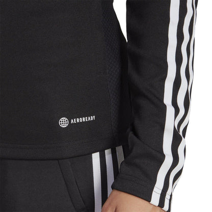 Black-White - Side - Adidas Womens-Ladies Tiro 23 League Sweat Jacket