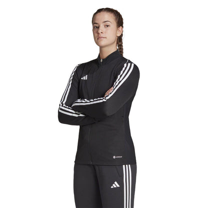 Black-White - Lifestyle - Adidas Womens-Ladies Tiro 23 League Sweat Jacket