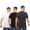 Black-Grey-White - Back - Farah Mens Colney T-Shirt (Pack of 3)