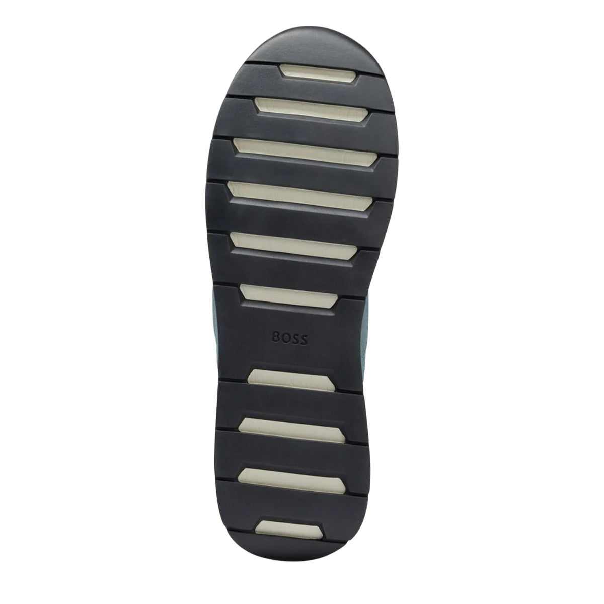 Green - Side - Boss Mens Titanium Suede Panel Running Trainers