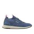 Blue - Lifestyle - Boss Mens Titanium Suede Panel Running Trainers
