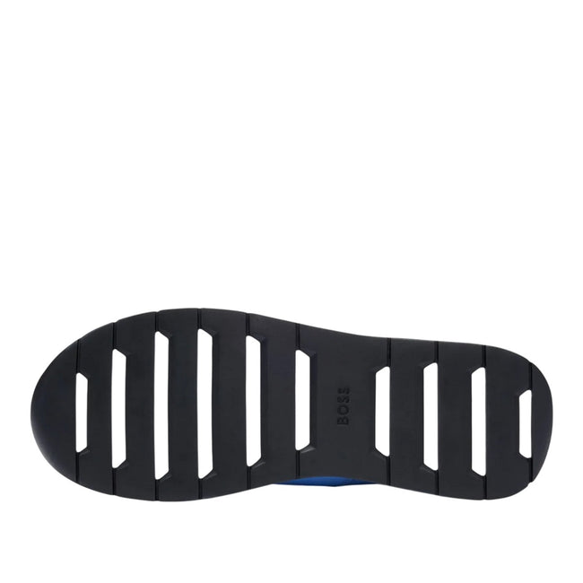 Light Blue - Back - Boss Mens Titanium Suede Panel Running Trainers