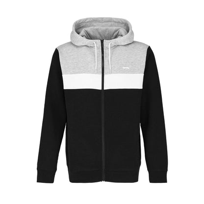 Black-Grey - Side - Slazenger Mens Tracksuit Set