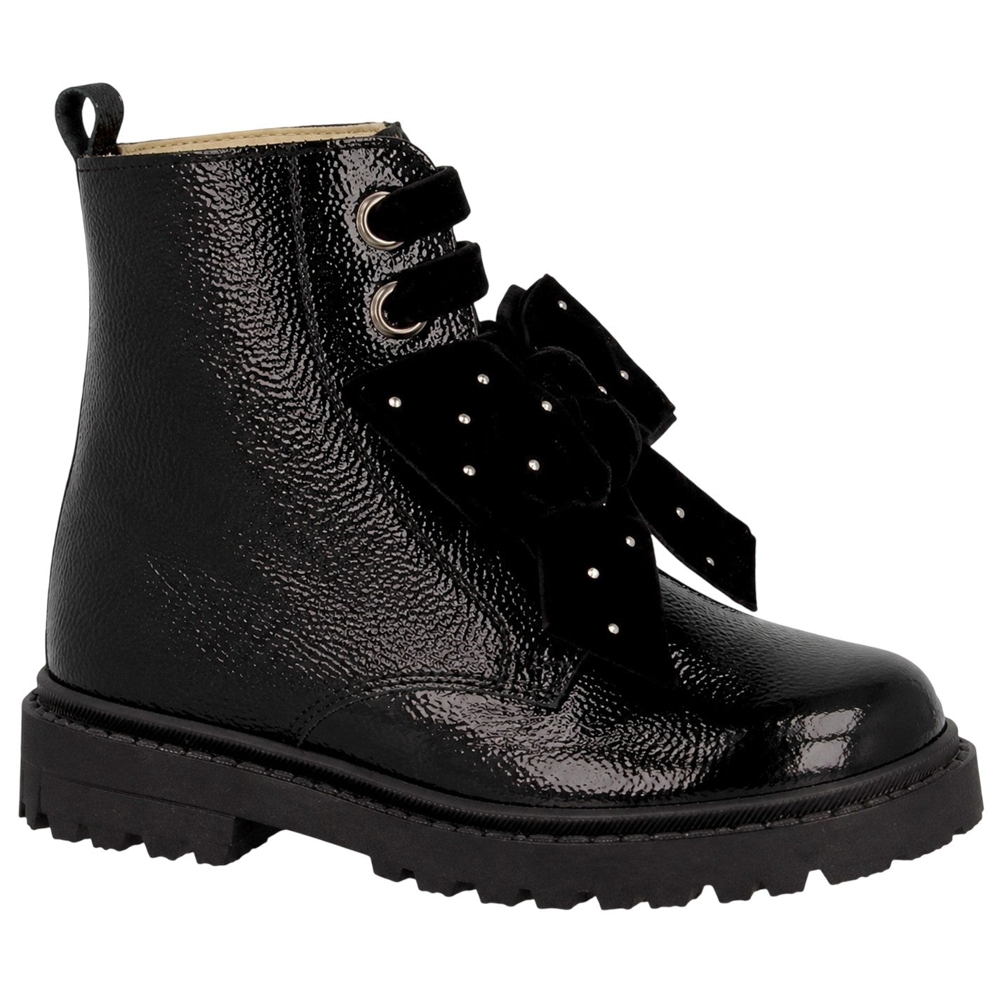 Black - Front - Andanines Girls Ankle Boots