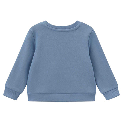Blue - Back - Disney Baby Mickey Mouse Cotton Blend Hoodie And Joggers Set