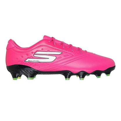 Pink-Black - Front - Skechers Unisex Adult Firm Ground Football Boots