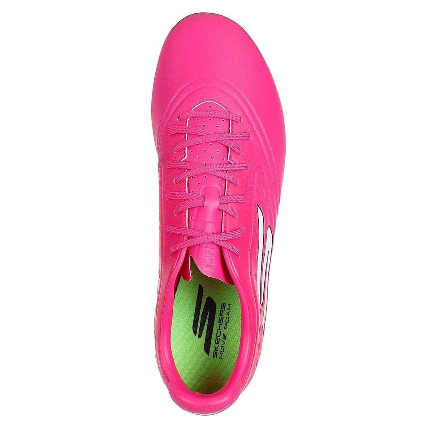Pink-Black - Lifestyle - Skechers Unisex Adult Firm Ground Football Boots